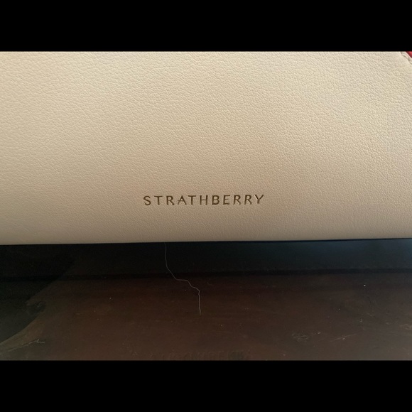 Strathberry Navy, Red, and White Tote Bag - Picture 3 of 16